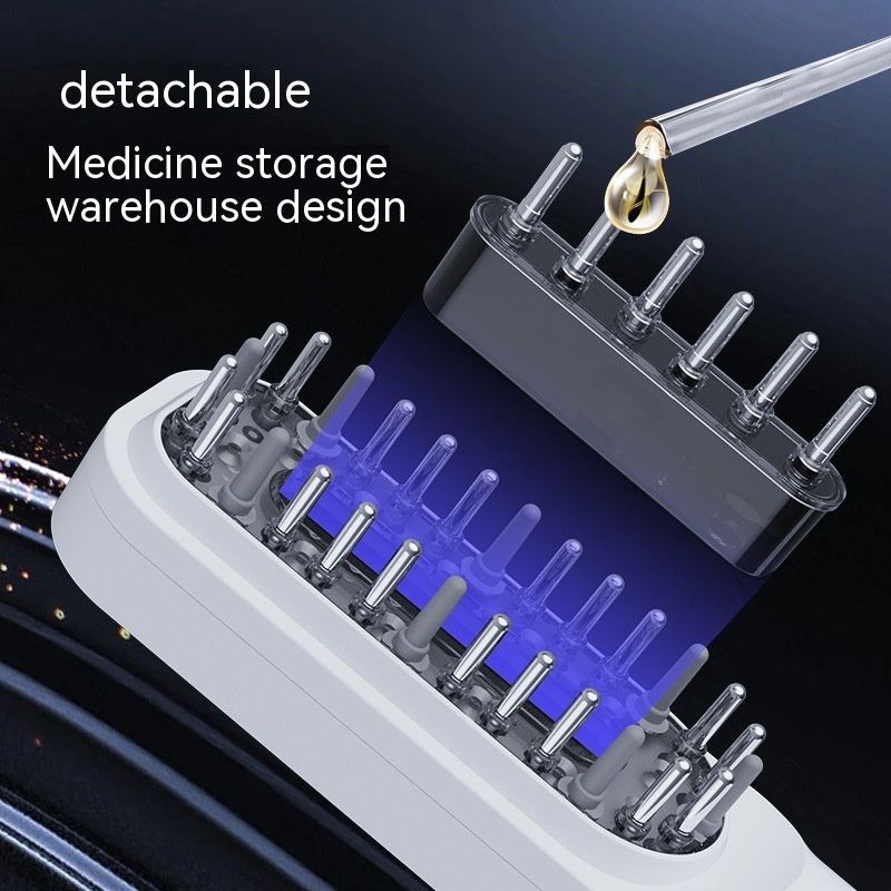 Electric Scalp Medicine Supplying Device Hair Brush