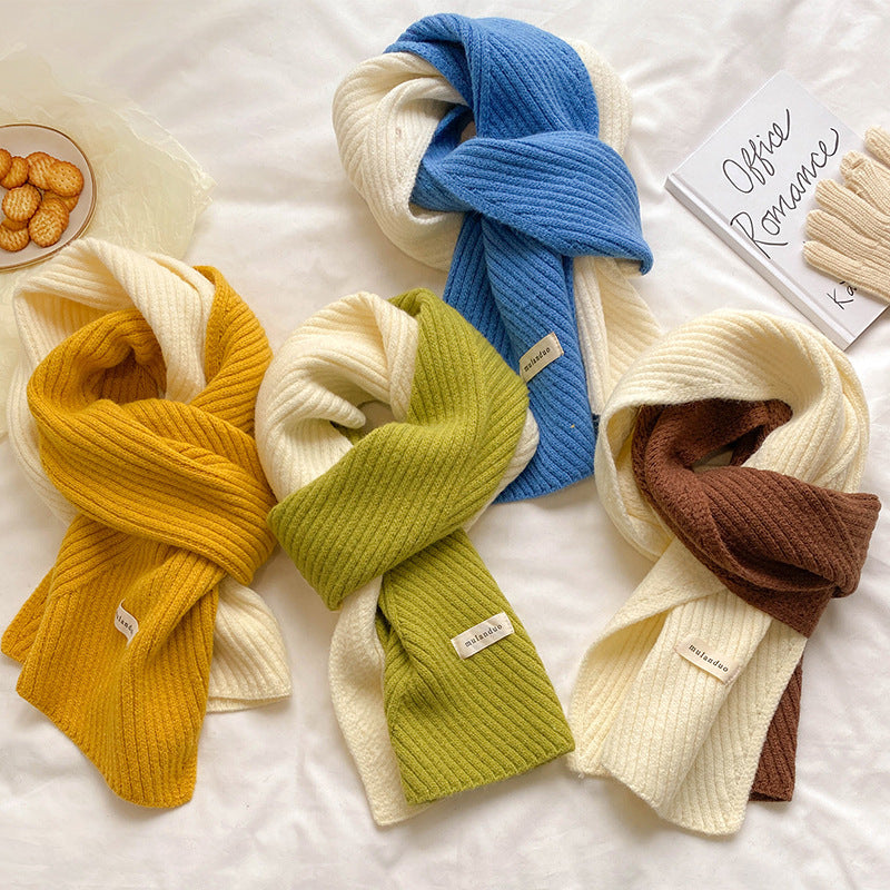 New AutumnWinter Knitted WoolenWarmScarf