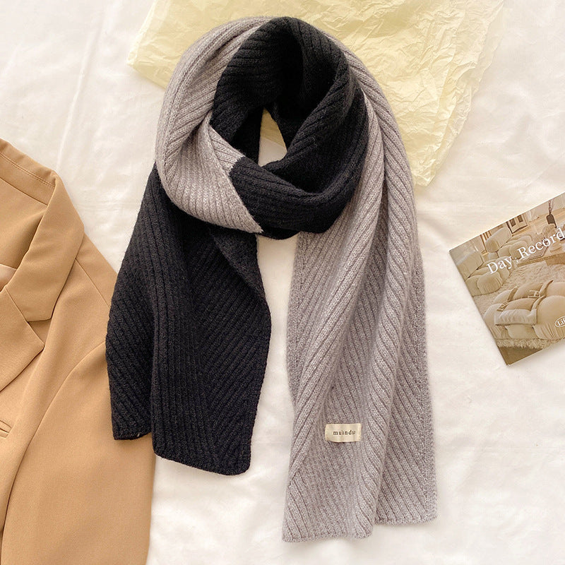 New AutumnWinter Knitted WoolenWarmScarf