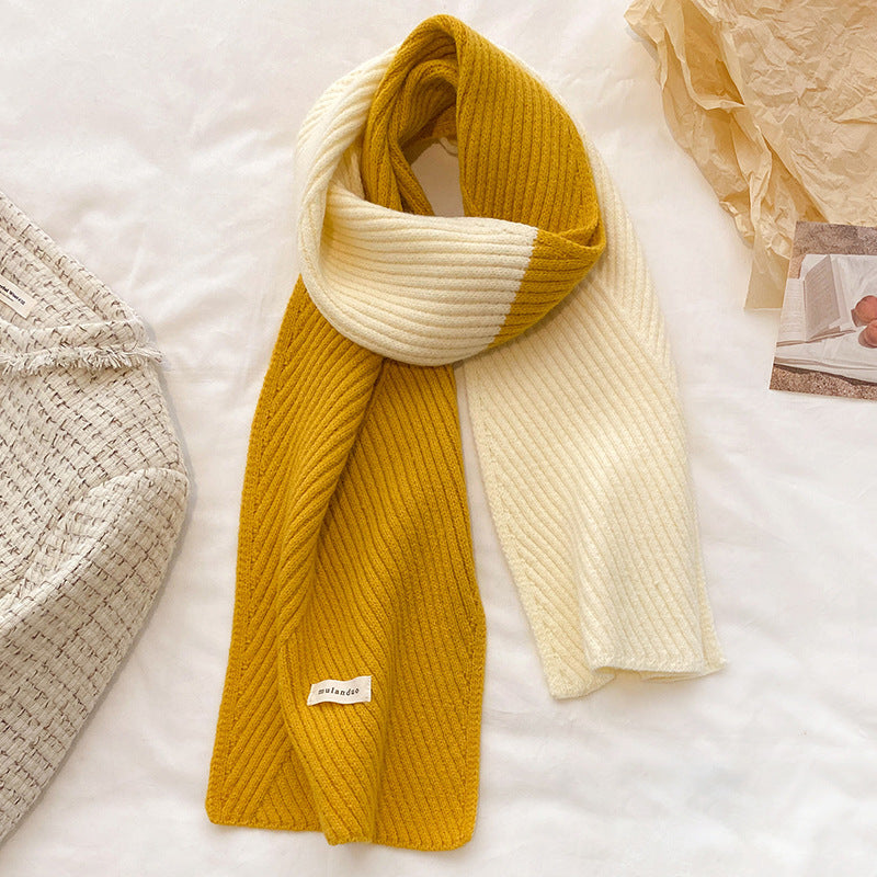 New AutumnWinter Knitted WoolenWarmScarf