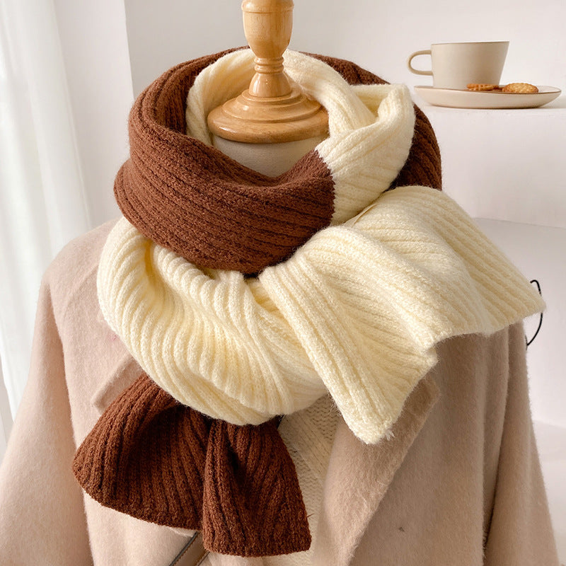 New AutumnWinter Knitted WoolenWarmScarf