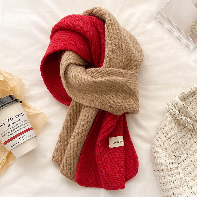 New AutumnWinter Knitted WoolenWarmScarf