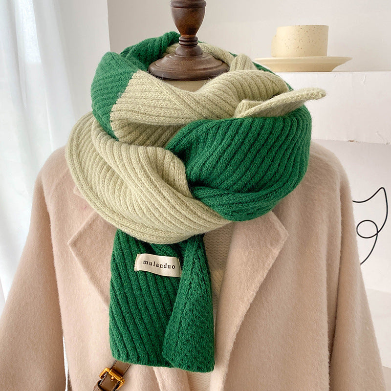 New AutumnWinter Knitted WoolenWarmScarf
