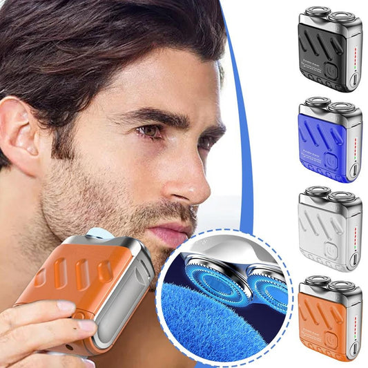 Portable Rotary Dual Ring Electric Shaver Men